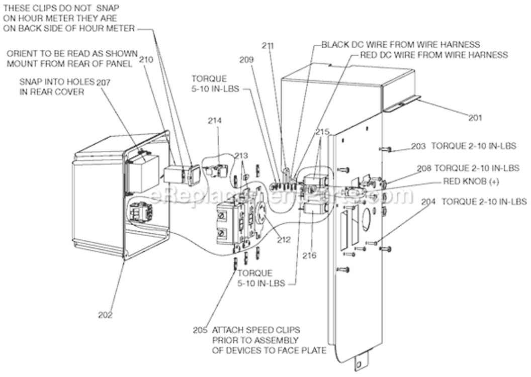Page E Diagram and Parts List for H451CS-W Type 1 Porter Cable Generator